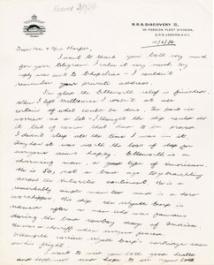 Image of Letter to Mr and Mrs Harper from Leonard Hill DUNIH 2008.60.7