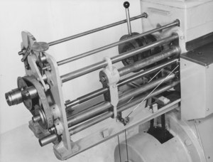 Image of Closeup of sack printing machinery DUNIH 2009.4.2