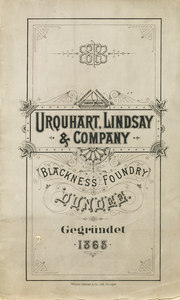 Image of Urquhart, Lindsay & Company, Blackness Foundry, Dundee, Gegrundet 1865 - for the German market DUNIH 2009.71.1