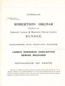 Image of Laing's Overhead Hand-Stitch Sewing Machines DUNIH 2009.80.16