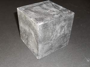 Image of Cube, white with black faded design DUNIH 2010.47.5