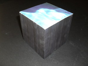 Image of Cube painted black with swirled pattern (6) DUNIH 2011.1.3.6