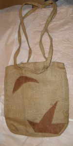 Image of Jute bag with applique motifs DUNIH 221