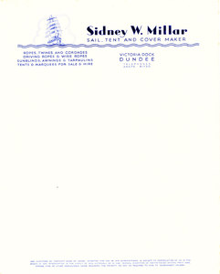 Image of Sailmaker's Headed Notepaper DUNIH 270