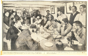 Image of Captain Scott and comrades in wardroom. DUNIH 278.15