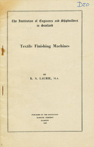 Image of Textile Finishing Machines. DUNIH 286