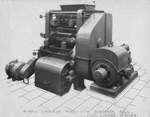 Image of ULRO- 6-Roll Linoleum mixer with scratcher roll DUNIH 393.21