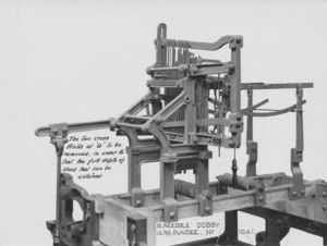 Image of ULRO - 12 needle dobby weaving machnie (annotated) DUNIH 394.93