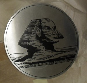 Image of Sphinx metal plaque DUNIH 402.2