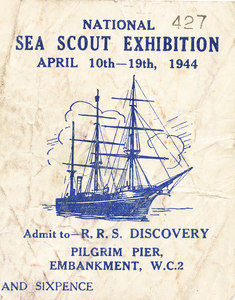 Image of Sea Scouts Exhibition Ticket DUNIH 406.2