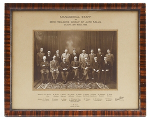 Image of Managerial Staff-Bird Heiligers Group, Calcutta 1936 DUNIH 416