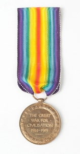 Image of Thomas Whitfield's Allied Victory Medal DUNIH 430.1
