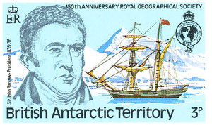 Image of Royal Geographical Society 150th Anniversary Stamps DUNIH 438.2