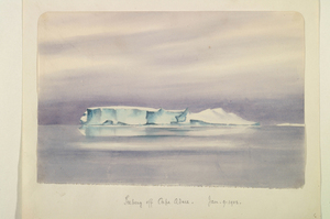 Image of Iceberg off Cape Adare, Jan 9, 1902 DUNIH 442.1
