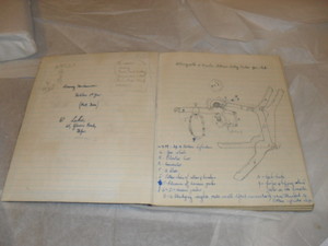 Image of Student Notebook, 'Weaving Mechanisms Textiles' DUNIH 461.4