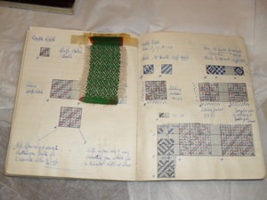 Image of Student Notebook entitled 'Textiles 1st Year' DUNIH 461.6