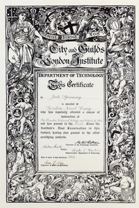 Image of Jute Spinning 1st class certificate DUNIH 47.3