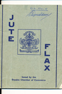 Image of Booklet, entitled 'Jute, Flax' DUNIH 61.17