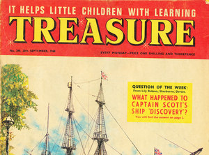 Image of Treasure Magazine with a feature on the Discovery DUNIH 74
