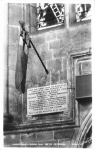 Image of Captain Scott's Sledge Flag hung at Exeter Cathedral K 12.12