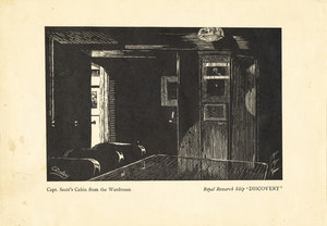 Image of Scott's cabin from wardroom on R.R.S.Discovery K 22.10