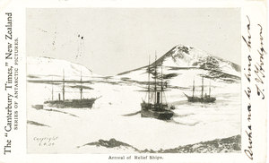 Image of Arrival of Relief Ships, Terra Nova and Morning K 22.14