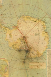 Image of Antarctica showing routes taken by Scott K.43
