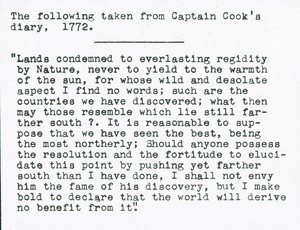 Image of Extract from Captain Cook's diary of 1772 ROY.30.1.15
