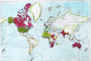 Image of Colour map of the world ROY.30.1.67