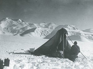 Image of Dr Wilson on the Beardmore Glacier ROY.30.2.22