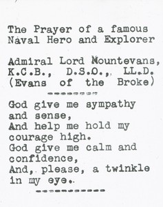 Image of The Prayer of a famous Naval Hero and Explorer ROY.30.2.50