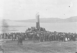 Image of Unveiling ceremony at the Scott memorial, Port Chalmers, New Zealand SCO 32.1