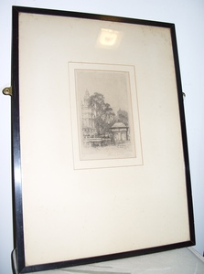 Image of Etching of The Howff, Dundee 1914 DUNIH 448.7