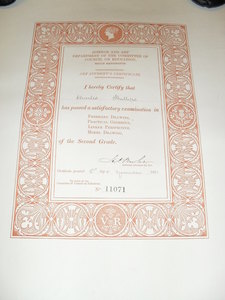 Image of Certificate for Freehand Drawing DUNIH 455.1