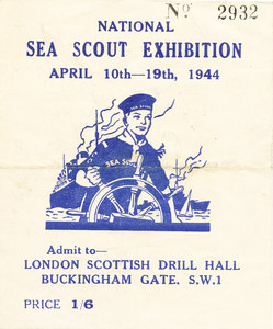 Image of Sea Scout Exhibition entrance ticket DUNIH 2009.14.20