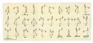 Image of Semaphore Position of Flags DUNIH 2009.14.11