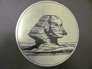 Image of Sphinx metal plaque DUNIH 2008.49.4
