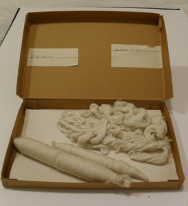 Image of Boxed samples of cotton and cotton yarn DUNIH 2008.136.1