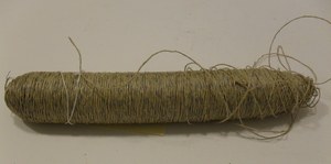 Image of Jute and wire yarn cop DUNIH 2008.129.4