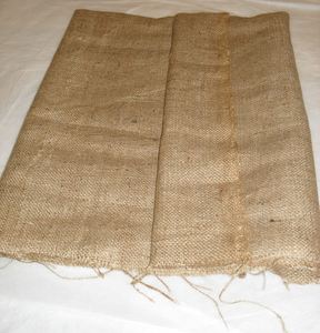 Image of Piece of Woven Jute and Two Jute Sacks DUNIH 2008.143.1