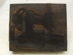 Image of Photogravure printing block of sewing machine DUNIH 284.1