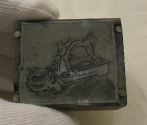 Image of Photogravure printing block of sewing machine DUNIH 284.29