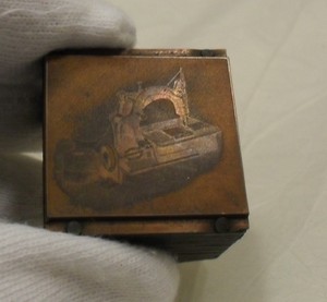 Image of Photogravure printing block of a sewing machine DUNIH 284.30