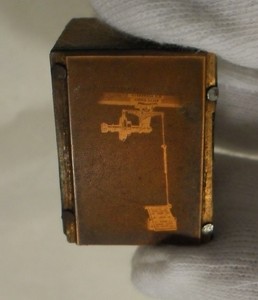 Image of Photogravure printing block of power transmitter and pedal DUNIH 284.34