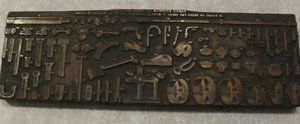 Image of Photogravure printing block engraved with parts of machines DUNIH 284.47