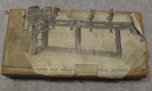Image of Wrapped printing block of folding and cutting machine DUNIH 284.60