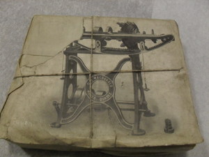 Image of Wrapped printing block of patent machine DUNIH 284.78