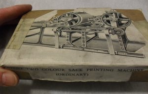 Image of Wrapped printing block of two colour sack printing machine DUNIH 284.86