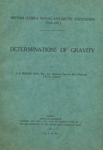 Image of Report on the Derminations of Gravity DUNIH 2014.14.9