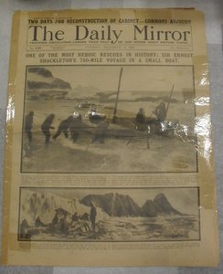 Image of Newspaper, The Daily Mirror, 5th December 1916 DUNIH 2014.22